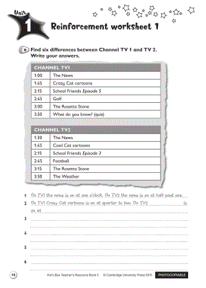 劍橋國(guó)際少兒英語5第一單元隨堂練習(xí).pdf