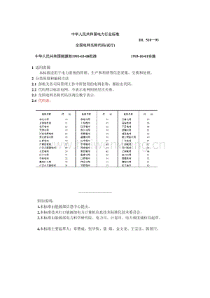 DL510-93全國電網(wǎng)名稱代碼（試行）(doc 1頁).doc