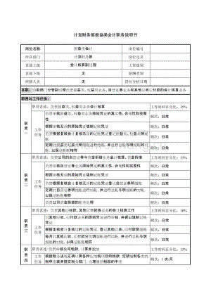 信托投資公司個人信托部會計職務說明書(doc 125個)06.doc