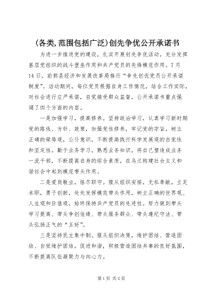 (各類,范圍包括廣泛)創(chuàng)先爭(zhēng)優(yōu)公開承諾書 (3).docx