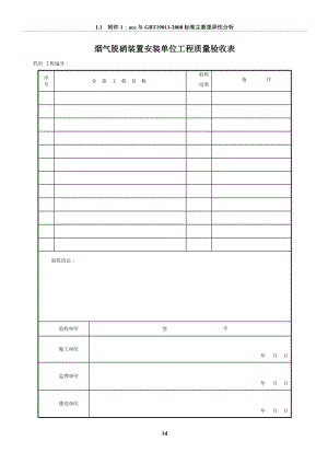 鍋爐脫硝改造工程驗(yàn)收表格DL-2009-(1).doc