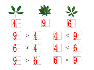 大于號小于號等號認識的練習.ppt